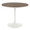 Dakota Industrial Dining Table in White Metal and Brown Wood-Pressed Grain Bamboo by LumiSource