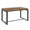 Drift Industrial Dining Table in Black Metal with Weathered Walnut Wood by LumiSource