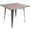 Oregon 36" Industrial-Farmhouse Dining Table in Grey and Brown by LumiSource