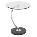 C End Contemporary Table in Glass by LumiSource