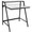 2-Tier Contemporary Desk in Black and Clear by LumiSource