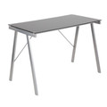 Exponent Contemporary Desk in Black and Silver by LumiSource