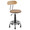 Dakota Industrial Task Chair in Grey Metal and Natural Wood by LumiSource