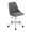 Marche Contemporary Adjustable Office Chair with Swivel in Grey Faux Leather by LumiSource