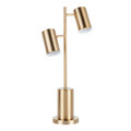 Cannes Contemporary/Glam Table Lamp in Gold Metal by LumiSource
