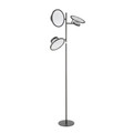 Eclipse Contemporary Floor Lamp in Black Metal by LumiSource