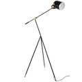 Hayward Industrial Tripod Floor Lamp in Black with Gold Accents by LumiSource