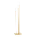Vertical Icicle Contemporary Floor Lamp in Gold Metal by LumiSource