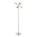 Spark Contemporary Floor Lamp in Brushed Stainless Steel by LumiSource