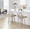 Charlotte counter stool in Light Grey Wood, Grey PU, Chrome Metal, featuring swivel and upholstered seat
