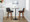 Corazza counter stool in Walnut Wood, Charcoal Fabric, Black Metal, featuring swivel and wood frame