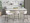 Daniella counter stool in Black Metal, Cream Fabric, featuring fabric design
