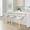 Grotto counter stool in Natural Wood, Oat Noise Fabric, Chrome Metal, featuring swivel and wood frame