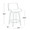Santi counter stool in Mahogany Wood, Black PU, Chrome Metal, dimensions and measurements diagram