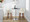 Tintori counter stool in Walnut Wood, Cream Fabric, Black Metal, featuring swivel and wood frame