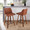 Tintori counter stool in Walnut Wood, Camel PU, Black Metal, featuring swivel and metal footrest