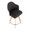 Ahoy 26" Contemporary Fixed-Height Counter Stool with Swivel in Natural Bamboo Legs and Round Chrome Metal Footrest with Charcoal Fabric Seat and Natural Bamboo Back- Set of 2 — lifestyle photo 1
