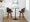 Ahoy counter stool in Walnut Bamboo, Charcoal Fabric, Black Metal, featuring swivel