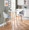 Ahoy counter stool in Zebra Wood, Chrome, Light Grey Fabric, featuring swivel and wood frame