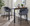 Ashland counter stool in Black Steel, Charcoal Fabric, featuring metal design and fabric design