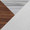 Ava counter stool in Walnut Wood, Snow White Fabric, Chrome Metal, upholstery or finish swatch
