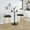 Charlotte Glam 26" Glam/art Deco Fixed-Height Counter Stool with Swivel in Gold Metal and Black Velvet with Round Footrest- Set of 2 — lifestyle photo 6
