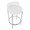 Chloe Contemporary Counter Stool in Chrome Metal and White Faux Leather- Set of 2 — lifestyle photo 1