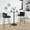 Cinch 26" Contemporary Fixed-Height Counter Stool with Swivel in Black Metal and Black Velvet with Round Gold Footrest- Set of 2 — lifestyle photo 4