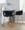 Claire counter stool in Gold Steel, Black Velvet, featuring swivel