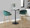Claire Contemporary/Glam Counter Stool in Gold Steel and Green Velvet- Set of 2 — lifestyle photo 3