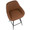 Clubhouse Contemporary 26" Counter Stool with Black Frame and Brown Vintage Faux Leather- Set of 2 — lifestyle photo 1