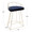 Canary counter stool in Gold Metal, Royal Blue Velvet