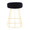 Canary counter stool in Gold Metal, Blue Velvet, back view
