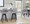 Cosmo counter stool in Black Wood, Grey Fabric, Black Metal, featuring swivel and wood frame