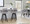 Cosmo counter stool in Black Wood, Grey Fabric, Black Metal, featuring swivel and wood frame