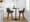 Corazza counter stool in Walnut Wood, Charcoal Fabric, Chrome Metal, featuring swivel and wood frame