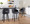 Dahlia counter stool in Black Wood, Grey Fabric, Chrome, featuring swivel and wood frame