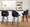 Dahlia Contemporary Counter Stool in Black Wood and Black Velvet with Gold Metal Accent and Round Chrome Footrest- Set of 2 — lifestyle photo 2