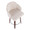 Dahlia Contemporary Counter Stool in Walnut Wood and Cream Fabric with Round Chrome Footrest- Set of 2 — lifestyle photo 1