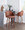 Dahlia counter stool in Walnut Wood, Camel PU, Chrome, featuring swivel and wood frame