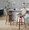Diana 26" Contemporary Fixed-Height Counter Stool with Swivel in Walnut Wood and Brown Faux Leather with Round Black Metal Footrest- Set of 2 — lifestyle photo 2