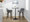 Daniella counter stool in Walnut Glazed Wood, Black Metal, Grey PU, featuring swivel and wood frame