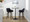 Daniella 26" Contemporary Fixed-Height Counter Stool with Swivel in Walnut Glazed Wood and Black Velvet with Round Black Metal Footrest- Set of 2 — lifestyle photo 3