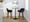 Daniella counter stool in Walnut Wood, Black Metal, Black Velvet, featuring swivel and wood frame