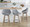 Fabrico 26" Mid-Century Modern Fixed-Height Counter Stool with Swivel in Light Grey Wood and Grey Noise Fabric with Round Black Metal Footrest- Set of 2 — lifestyle photo 1