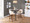 Fabrico Mid-Century Modern Fixed-Height Counter Stool in Walnut Wood with Round Black Footrest and Cream Faux Leather- Set of 2 — lifestyle photo 1