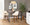 Fabrico Mid-Century Modern Fixed-Height Counter Stool in Walnut Wood with Round Black Footrest and Cream Faux Leather- Set of 2 — lifestyle photo 2
