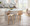 Folia counter stool in Zebra Wood, Cream PU, Chrome, featuring upholstered seat