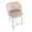 Fran Pleated Contemporary/Glam Fixed-Height Counter Stool in Chrome Metal and White Velvet- Set of 2 — lifestyle photo 1