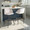 Fran counter stool in Black Metal, Cream Velvet, Gold Metal, featuring swivel